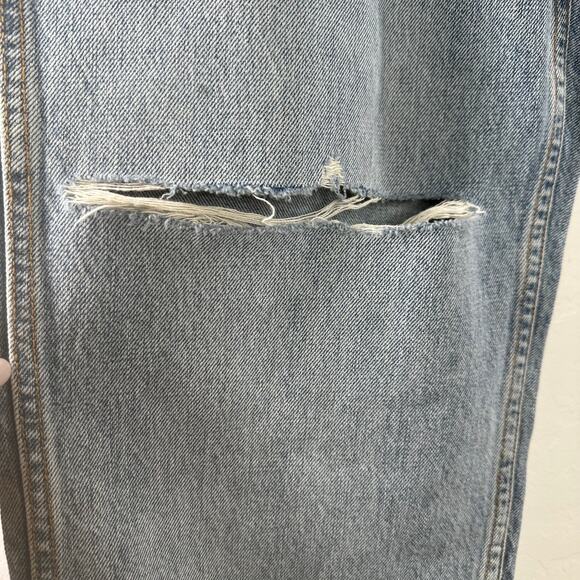 RE/DONE Originals Low Slung Distressed Crop Jeans 188-3WLSLC Size 30 Mid Rise - Picture 9 of 11